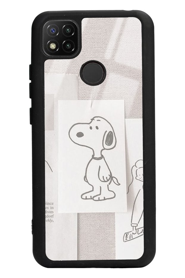 Xiaomi Redmi 9C Glossy Phone Case with Snoppy Design