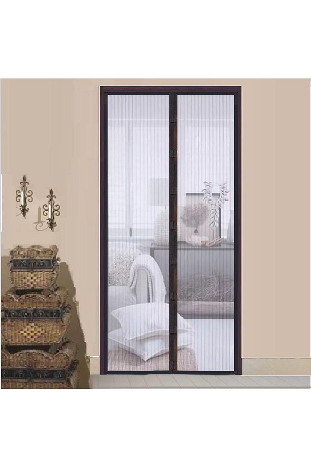 Siyah Mıknatıslı Kapı Sinekliği Tülü ( 90 X 210 Cm) - 4
