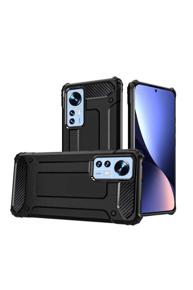 Xiaomi Mi 12 Case Double Layer Tank Color Silicone Cover