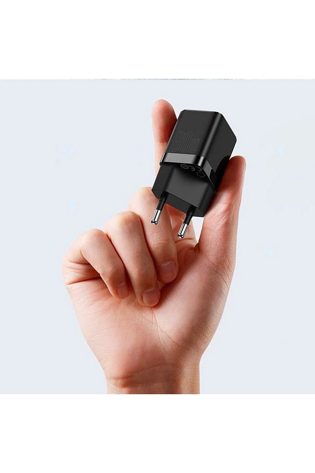 Gan3 30w Pd3.0, Qc4+ Pps Ultra Hızlı Type-c Hızlı Şarj Adaptörü Siyah - 6