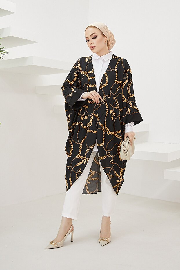 Chain Pattern Kimono - 4