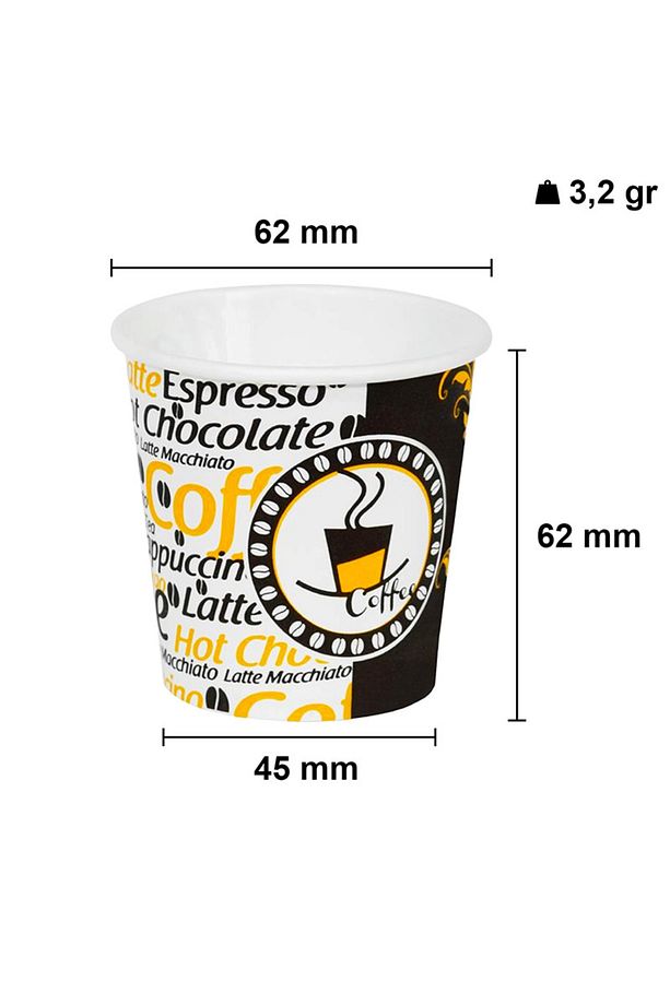 4 Oz Karton Bardak Espresso Kahve Kağıt Bardak 100 ml - 100'lü - 2