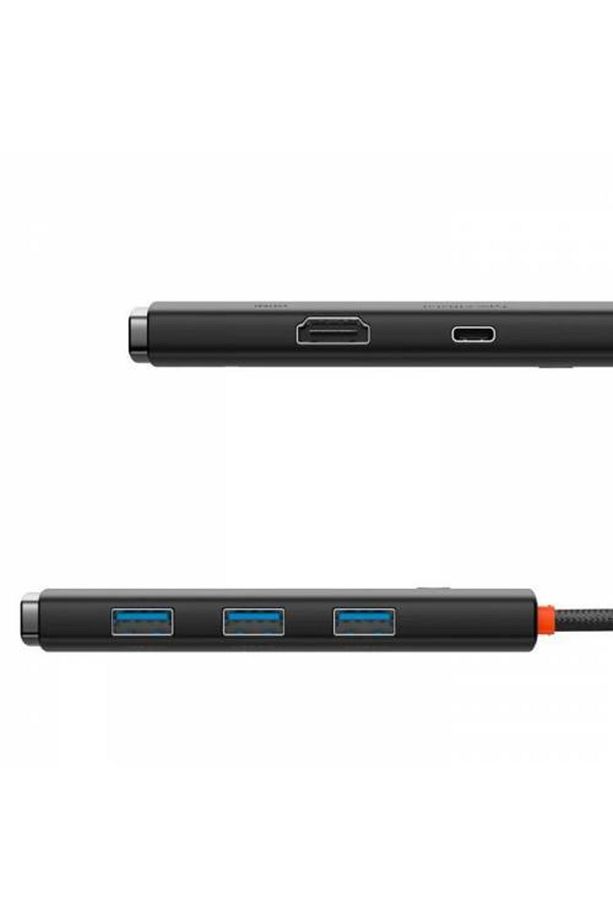 100w 5 Portlu Type-c Hub Adaptör Çoklayıcı Hdmı 4k 3*usb 3.0 Pd Girişli Typce Hub - 3