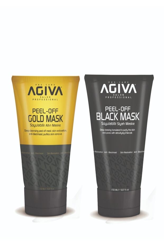 Siyah ve Gold Soyulabilir Maske Seti - 1