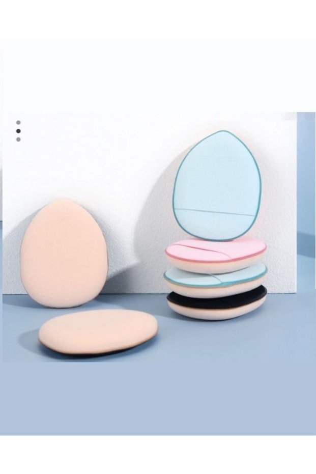 3Pcs Mini Cosmetics - Puff Finger Face Makeup, Sponge Dry Wet Cloth, under Eye Concealer Concealer