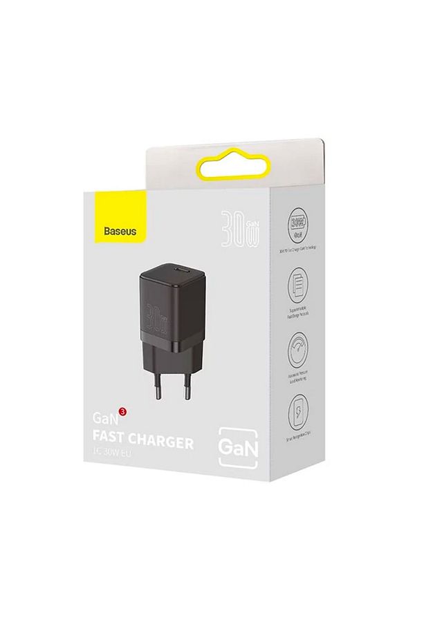 Gan3 30w Pd3.0, Qc4+ Pps Ultra Hızlı Type-c Hızlı Şarj Adaptörü Siyah - 7