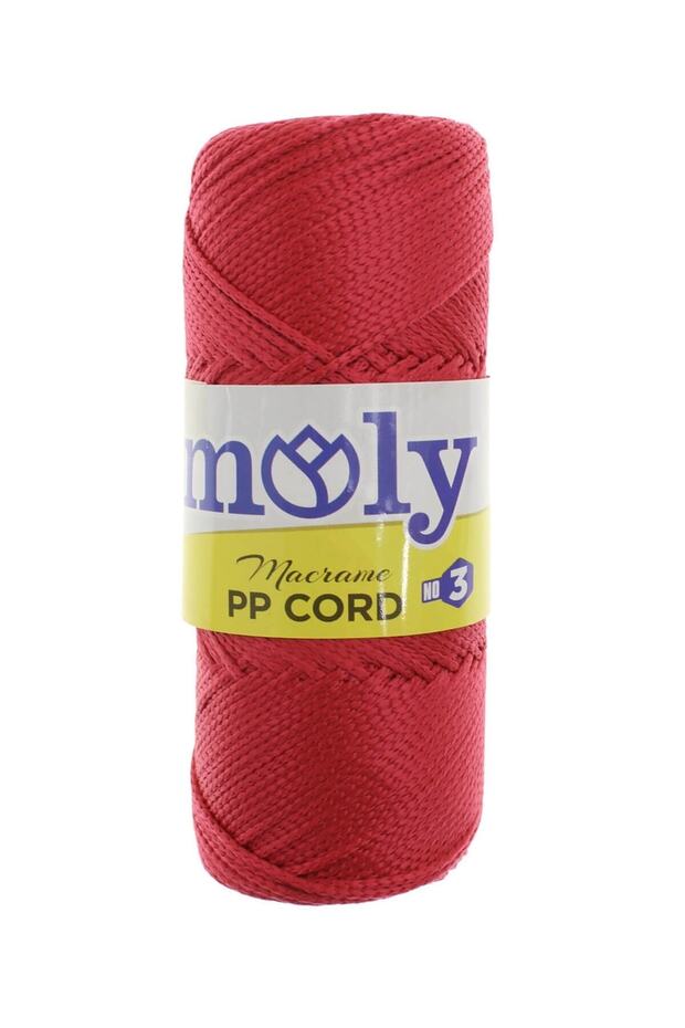 Pp Cord Polyester Makrome Ip No:3 100gr Kırmızı |100| - 1