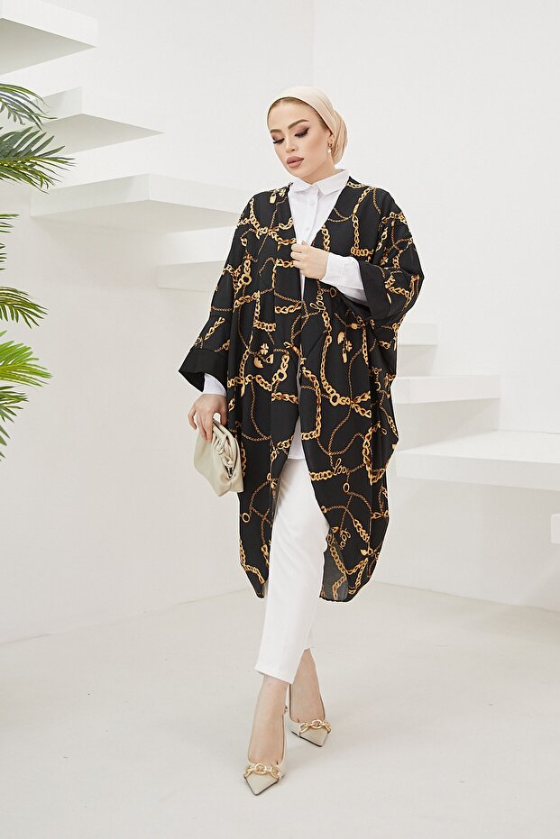 Chain Pattern Kimono - 3