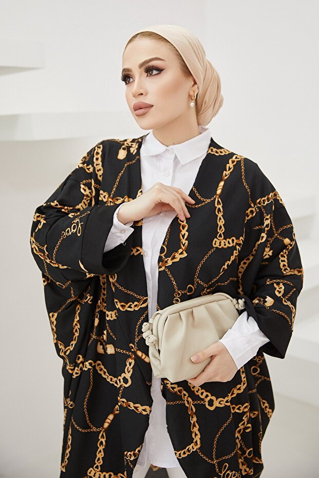 Chain Pattern Kimono - 6