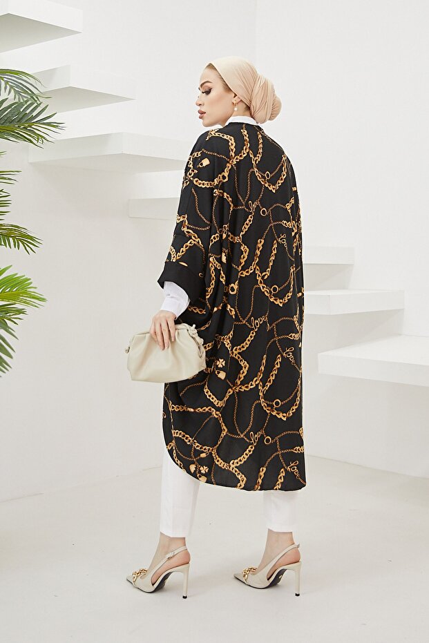 Chain Pattern Kimono - 8