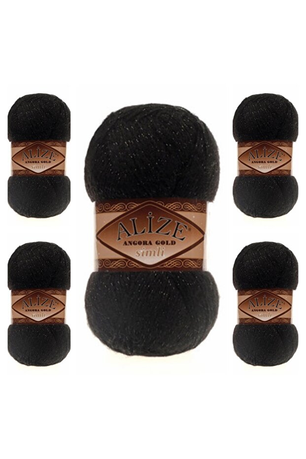 Ayzen Home Angora Gold Glitter 5 Pack Color No: 60