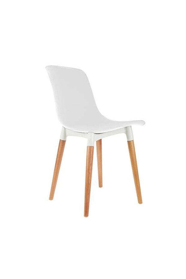 Shell Eames Düz Sandalye Beyaz - 3