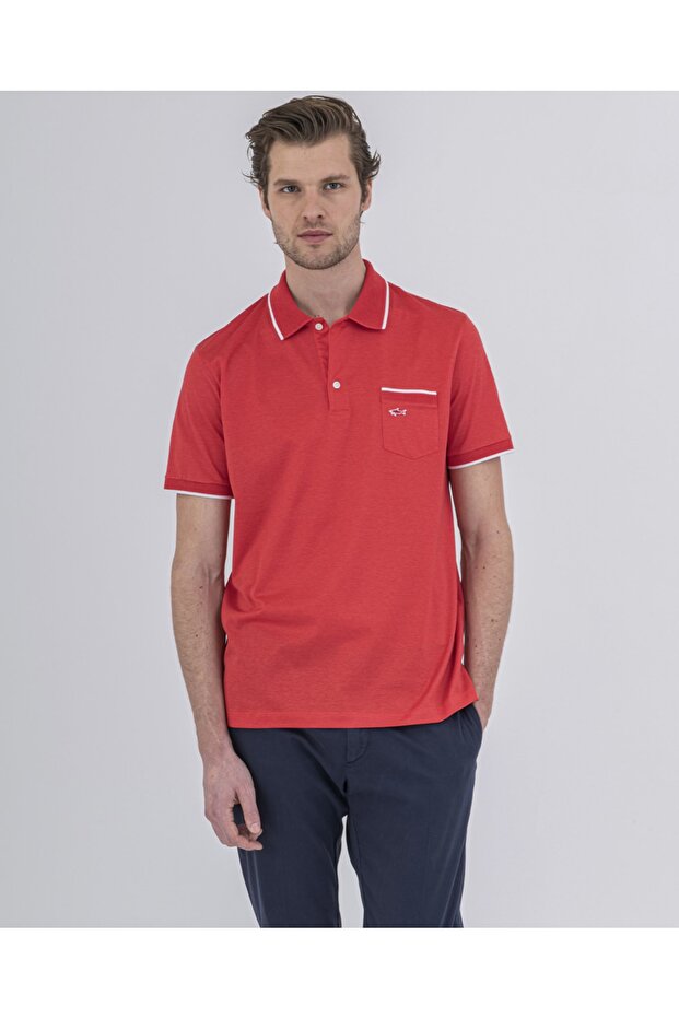 Men's Knitted Poloshirt C.wCotton