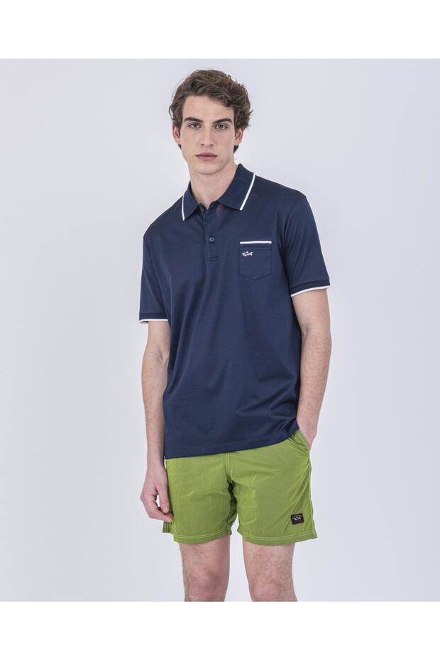 Men's Knitted Poloshirt C.wCotton