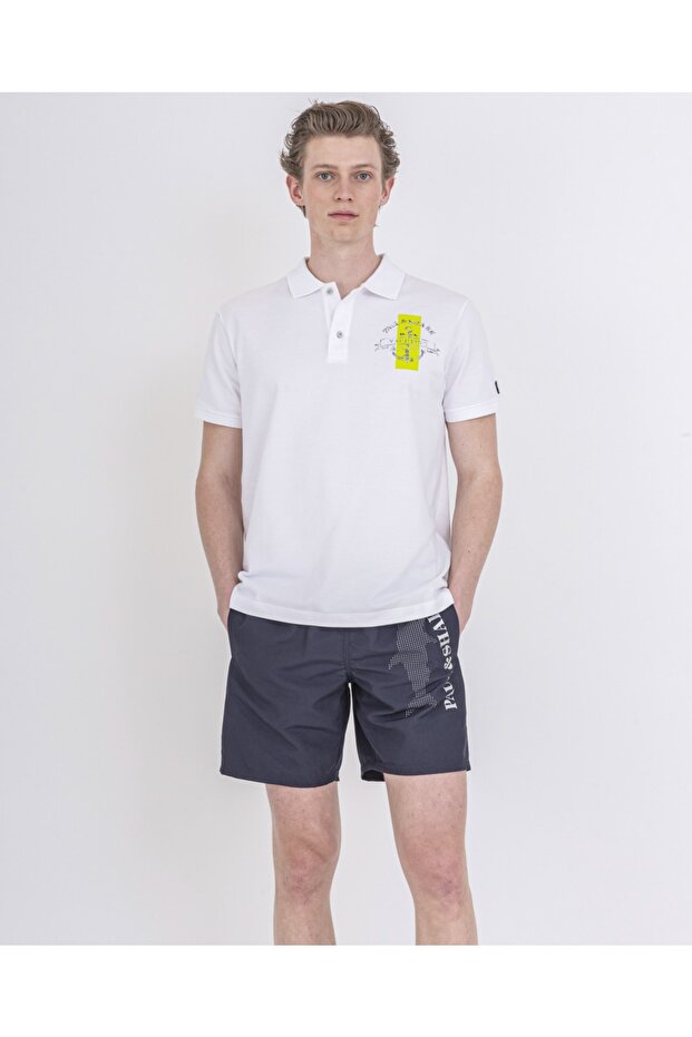 Men's Knitted Poloshirt C.wCotton