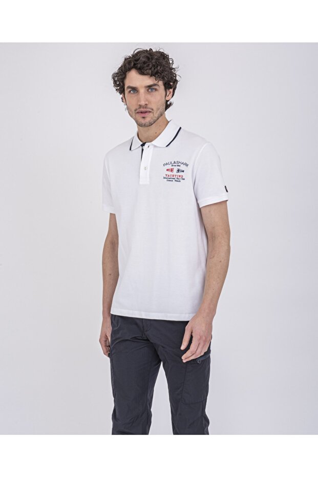 Men's Knitted Poloshirt C.wCotton