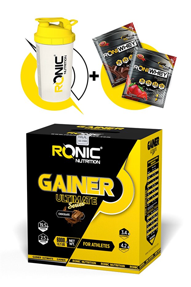 Ronic Nutrition Gainer Ultimate 6000 G Kilo Almaya Yardımcı Karbonhidrat Tozu (çikolata Aromalı)