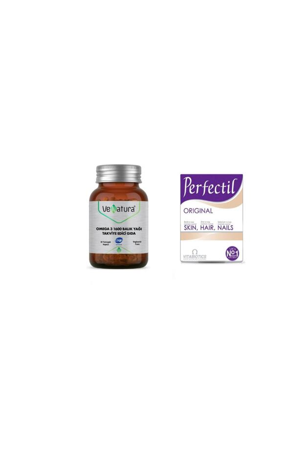 Omega 3 1600 Fish Oil 30 Soft Capsules + Perfectil 30 Tablets