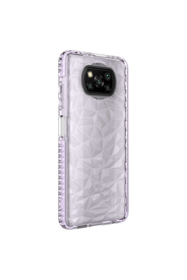 Xiaomi Poco X3 Case Prism Design Clear Buzz Cover with Skidproof Edge