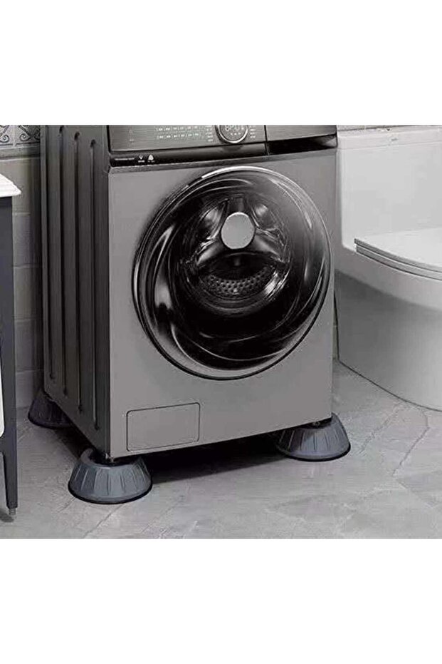 Gray Washing Machine Anti-Vibration Stopper Set of 4