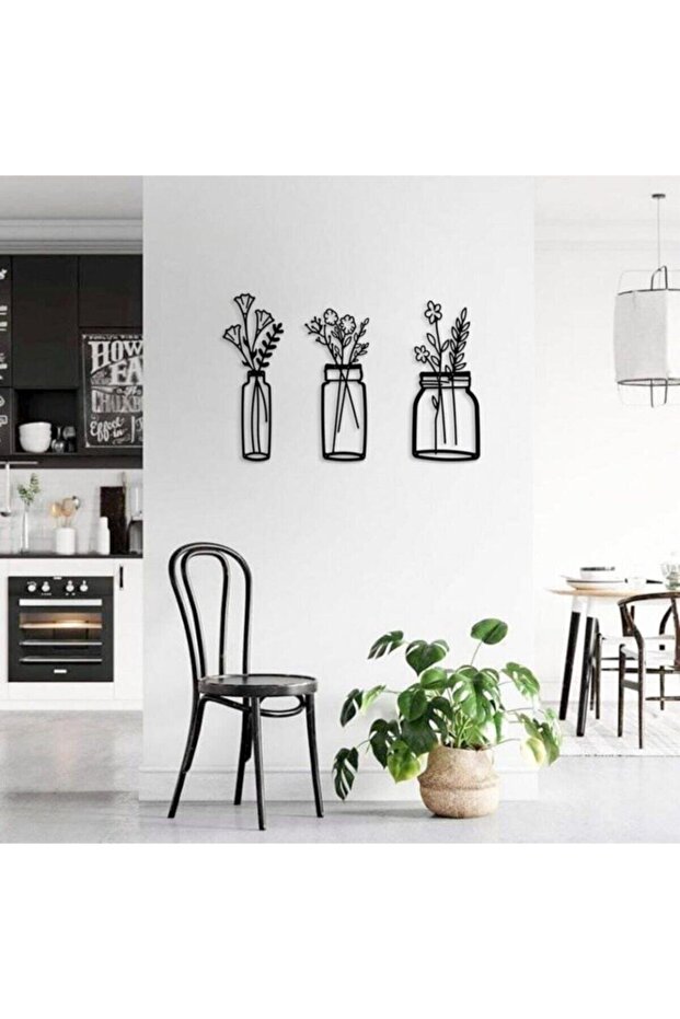 3'lü Saksı Dekor Ürünü - 4