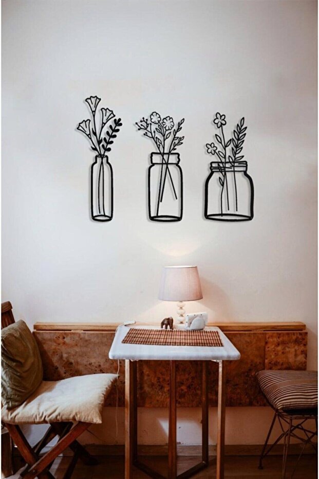 3'lü Saksı Dekor Ürünü - 5