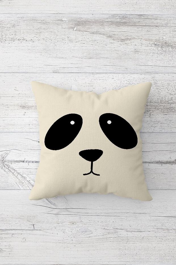 غطاء وسادة بسحّاب مخفي مطبوع من جانب واحد من Panda Sad، غطاء وسادة للأريكة