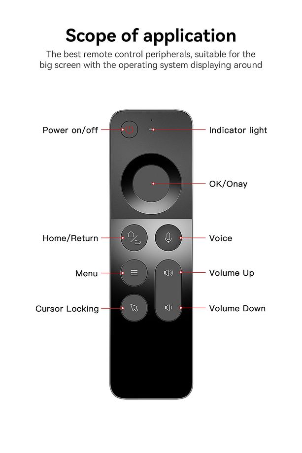 Wechip W3 Kablosuz Klavye Uzaktan Kumanda Air Mouse - 3