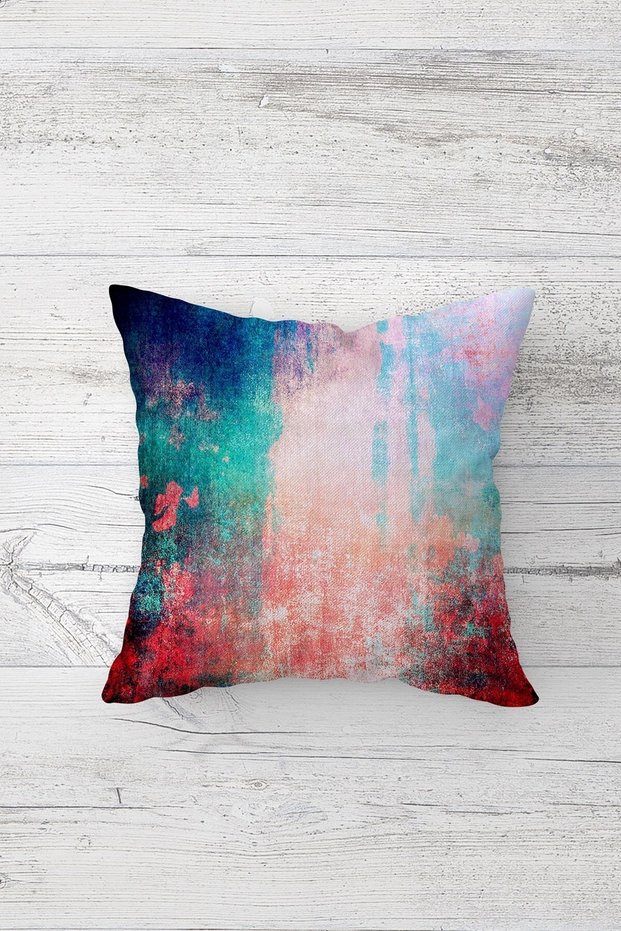 One Side Printed Hidden Zipper Decorative Pillowcase Throw Pillow Case Seat Pillowcase