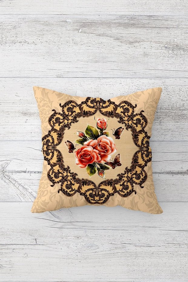 One Side Printed Hidden Zipper Decorative Pillowcase Throw Pillow Case Seat Pillowcase