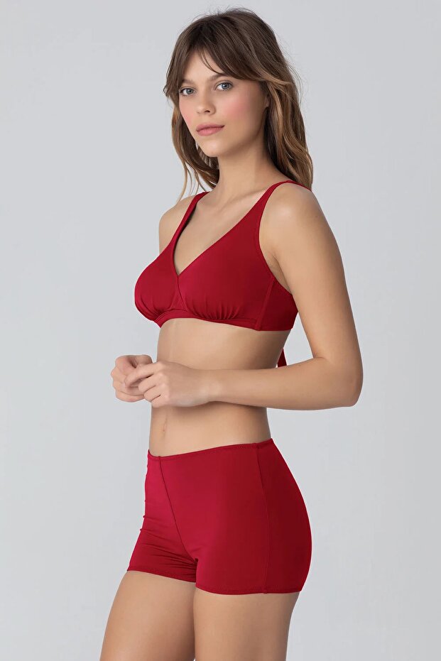 Eldora Düz Renk Sortlu Bikini - 2