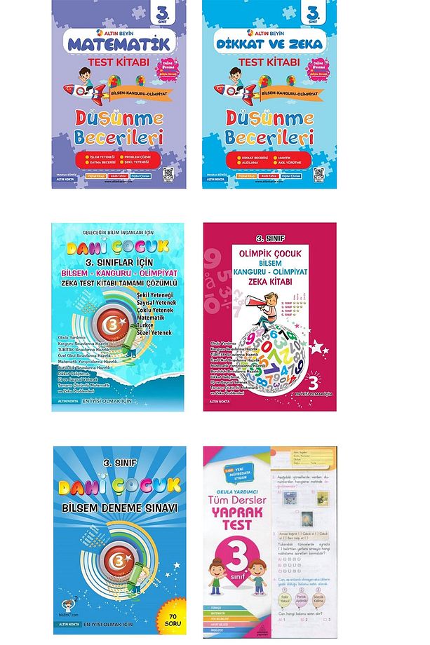 Altın Nokta 3. Sınıf Bilsem Seti + Yaprak Test - 1