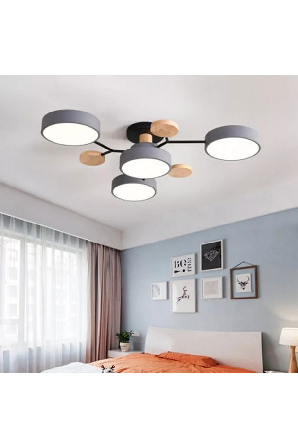 Modern Ahşap Led Avize_01 - 1
