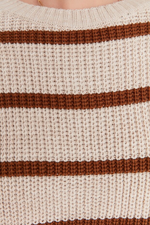 Stone Crop Basic Strickpullover mit Streifen TWOAW23KZ00390 - 9