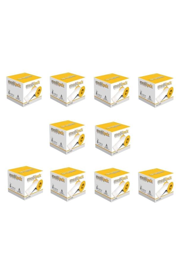 Medi-ipek Flaster Bant Tıbbi Ipek Plaster 5m X 5cm 10 Adet - 1