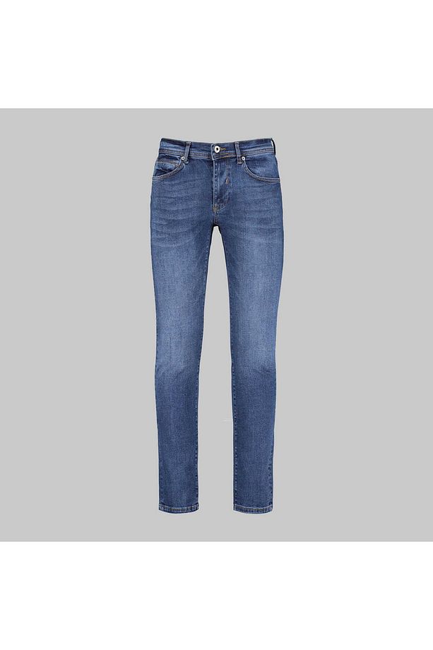Interview Midas Dokuma Açık Mavi Denim Pantolon - 1