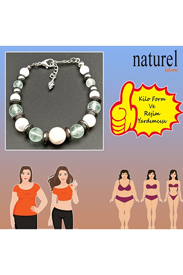 Moonstone - Fluorite Natural Stone Bracelet