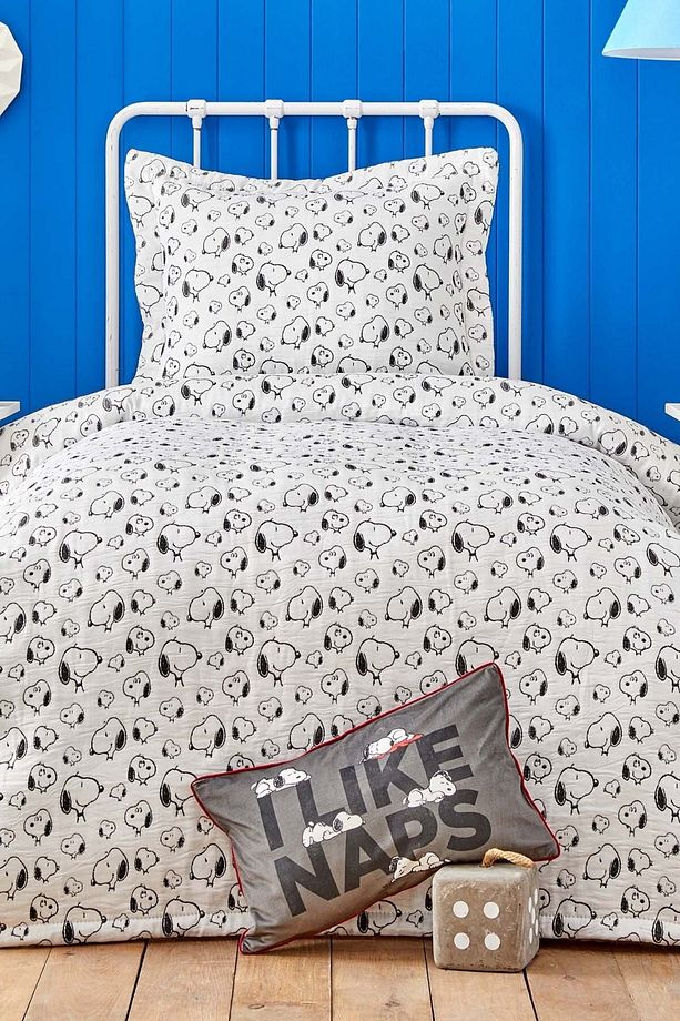 By Karaca Home Snoopy Lazy Days Tek Kişilik Yatak Örtüsü Set - 1