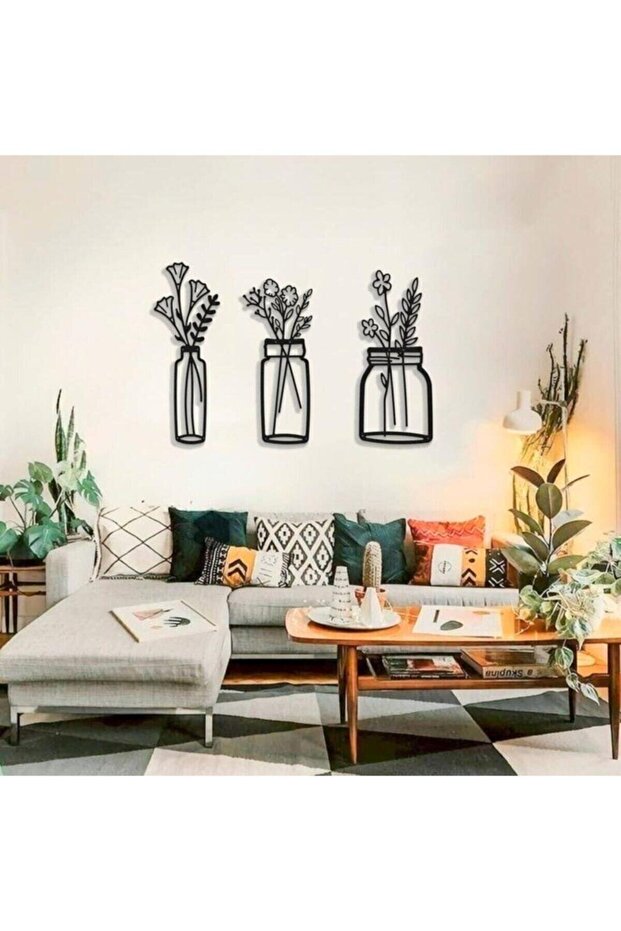 3'lü Saksı Dekor Ürünü - 2