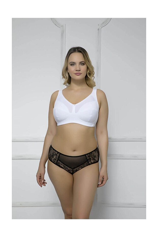 حمالة صدر داعمة من القطن بنسبة 95% - 1