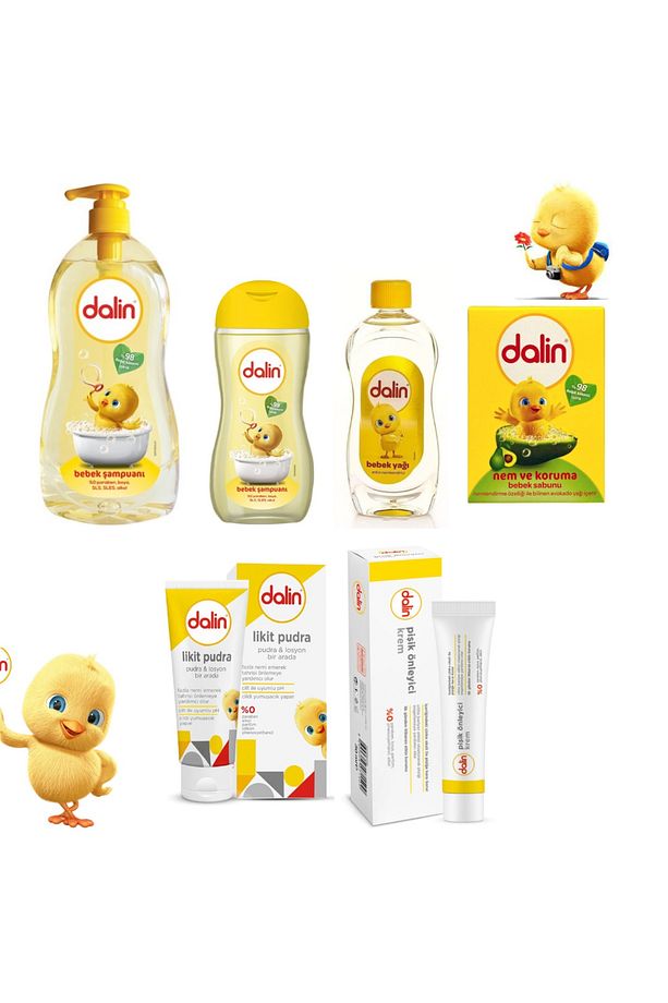 Şampuan700ml+şampuan 200ml+sabun100gr +bebekayğı300ml+likitpudra100ml +pişikönleyicikrem 30ml - 1