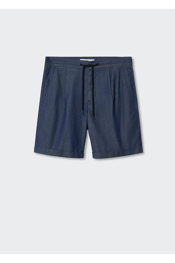 Ip Detaylı Denim Bermuda Şort - 3