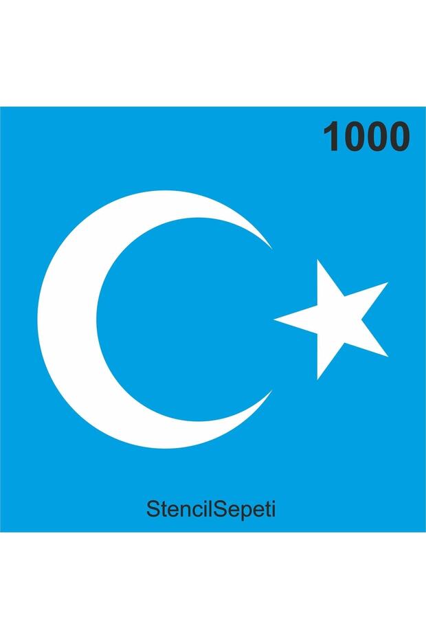 Moon and Star - Stencil Painting Template 50x50cm - No Refund!
