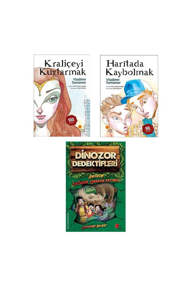 Vladimir Tumanov - Kraliçeyi Kurtarmak - Haritada Kaybolmak + Free Copy of the " Dinozor Dedektifleri " Book