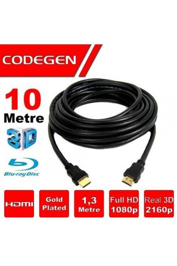 CPS100 10metre HDMI Görüntü Kablosu 3D Gold 1.4v 2K