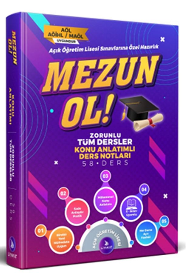 Mezun Ol Zorunlutüm Dersler Konu Anlatımlı Dersnotları-Açık Öğretim Lisesi Sınavlarına Özel Hazırlık - 1