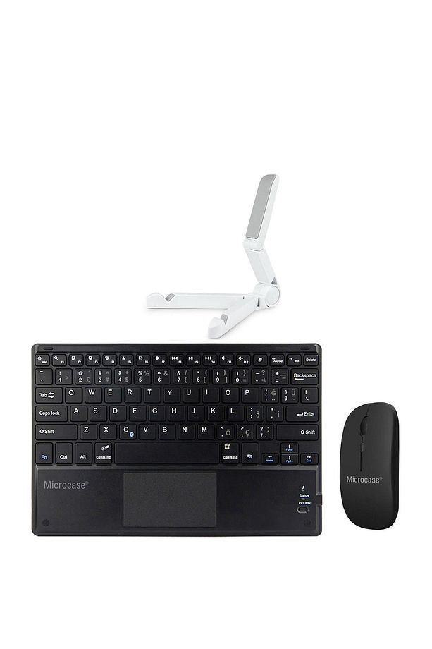 Samsung Galaxy Tab S6 T860 Uyumlu Touchpad Bluetooth Klavye 25 Cm + Mouse + Tablet Standı Al2759 - 6