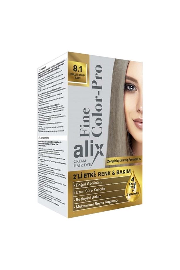 50 Ml Kit Saç Boyası Küllü Koyu Sarı 8.1 - 1