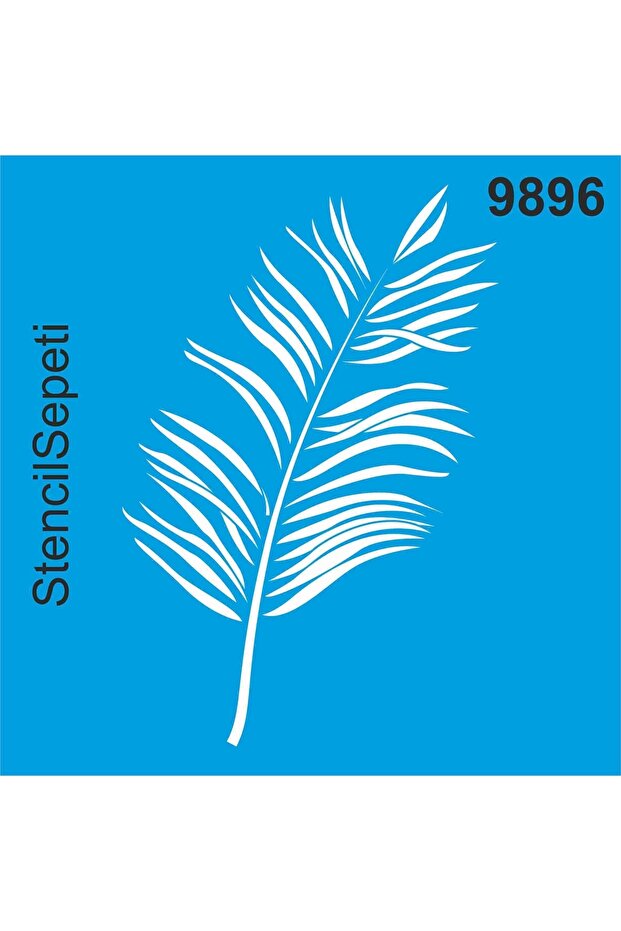 نمط أوراق الشجر - قالب رسم استنسل 40 × 40 سم - 1