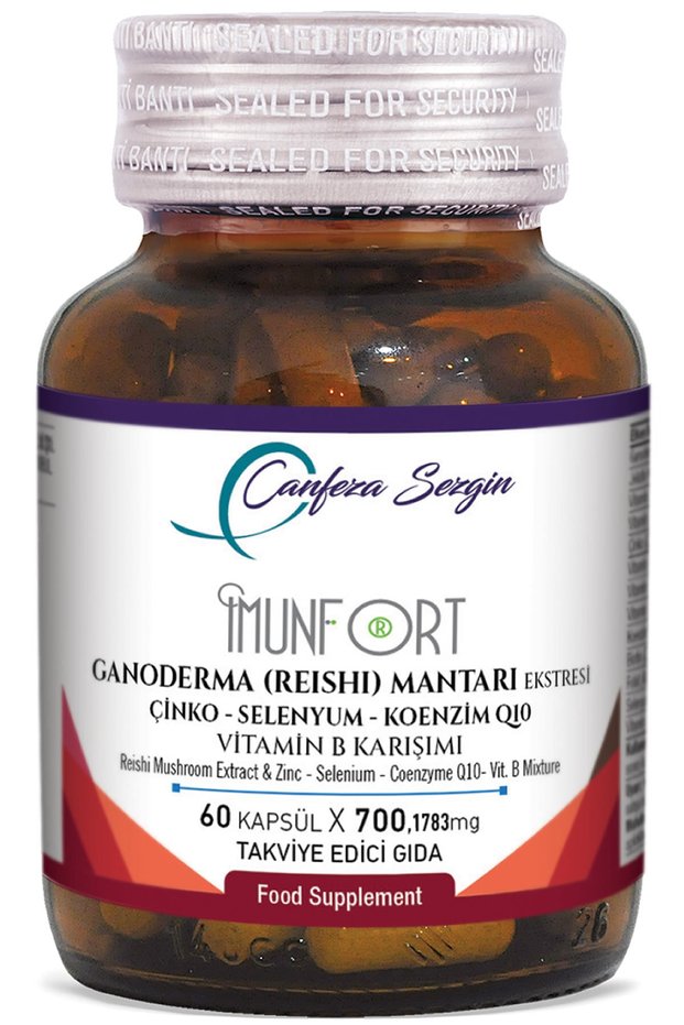 60 Capsules - Ganoderma Lucidum (Reishi - Reişi) Mushroom Extract - Zinc, Selenium, Coenzyme Q10, Vitamin B Blend